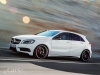 Mercedes A45 AMG side view on road image