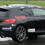VW Scirocco R20T snapped ahead of the reveal on 21st May