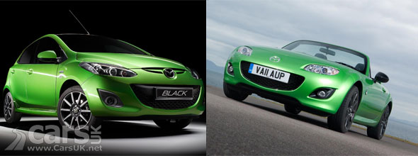 Mazda2 Black & Mazda MX-5 Sport Black Mazda2 Black & Mazda MX-5 Sport Black