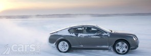 Bentley driving on Ice