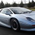 Jaguar XJ220 Silver Jaguar XJ220 on track