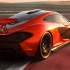 Photo of McLaren P1 on track