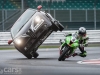 MiTo Quadrifoglio Verde SBK on 2 wheels with superbike photo front view