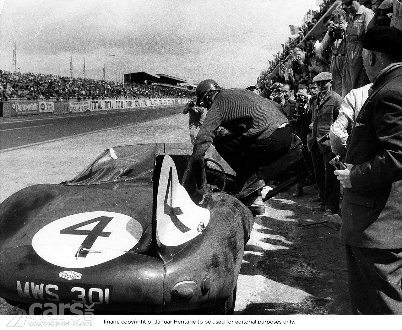 Le Mans 1956, winning Jaguar D-type