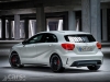 Mercedes A45 AMG rear 3/4 view static image