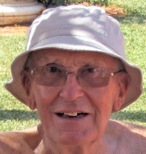 Dad at 80 - complete with rotten hat!