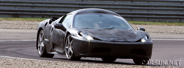 First shots of the new Ferrari F450 running in its own body