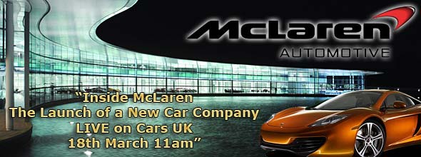 The McLaren Press Conference Live on Cars UK