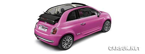 The Fiat 500C Pink