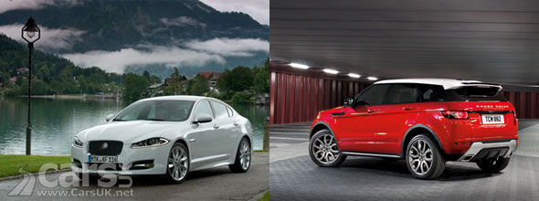 Jaguar XF and Range Rover Evoque