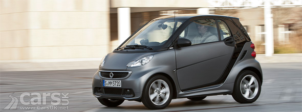 Grey 2012 smart fortwo facelift
