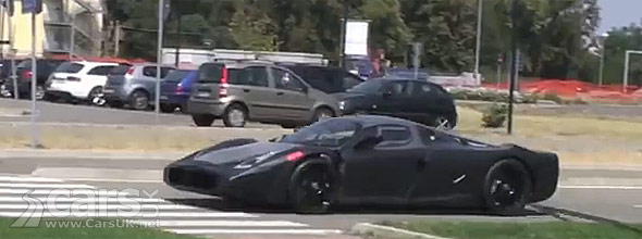 Spy photo of Ferrari F70