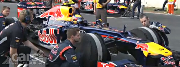 Photo of Red Bull on grid at 2012 Korean Grand Prix