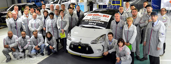 Photo of the 200,000th Citroen DS3