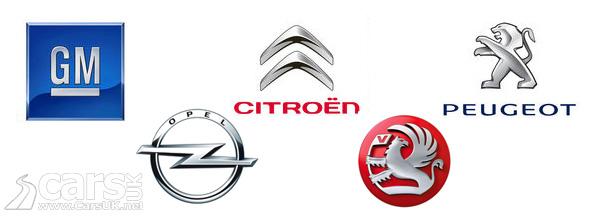 GM and PSA Logos