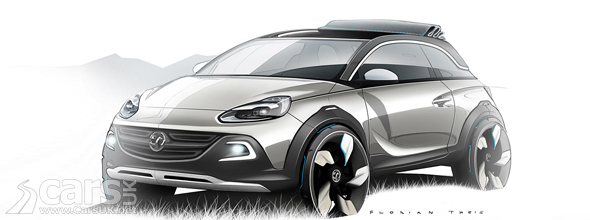 sketch of Vauxhall Adam Rocks Concept