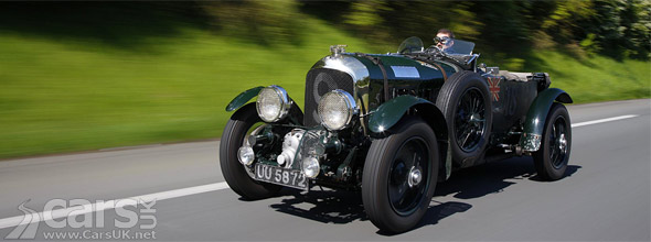 Bentley Blower driving on road