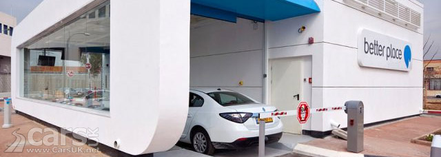 Better Place Battery Swap Station photo