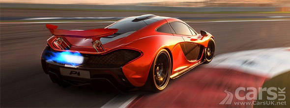 Photo of McLaren P1 on track