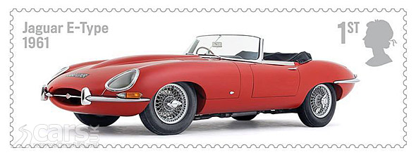 Jaguar E-Type Stamp