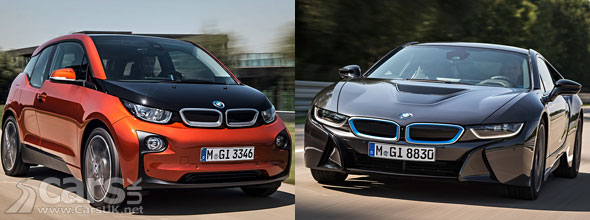 Photo BMW i3 and i8 EVs