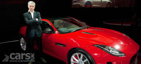 Photo José Mourinho and the new Jaguar F-Type Coupe
