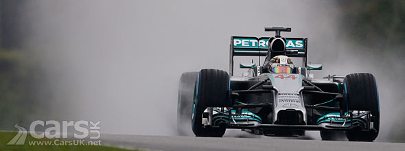 Photo Lewis Hamilton Mercedes Malaysia 2014 Rain