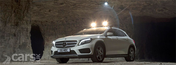Photo new Mercedes GLA down a salt mine in Cheshire