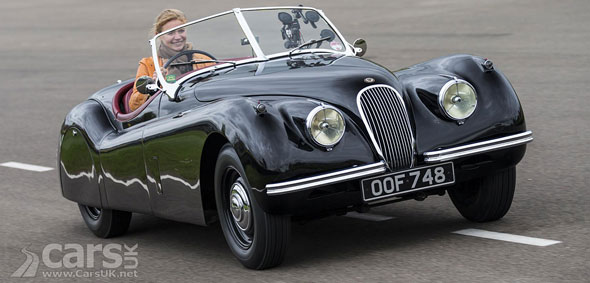 Photo Jodie Kidd 2014 Mille Miglia Jaguar XK 120