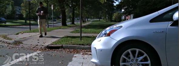 Photo electric car and pedestrian