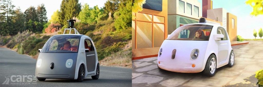 Photo Google's first self-driving car prototype