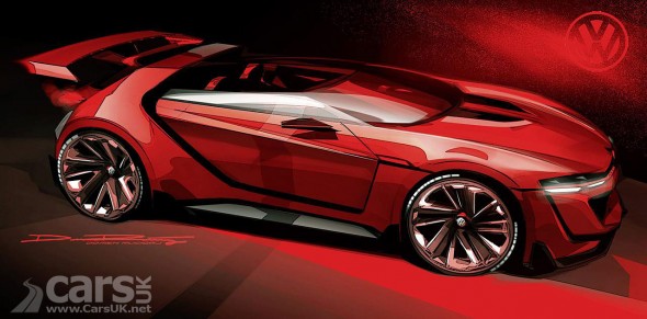 Design Sketch of Volkswagen GTI Roadster Vision Gran Turismo