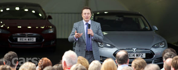 Photo Elon Musk launches RHD Model S in UK