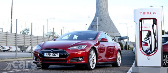 Photo Tesla Supercharger Edinburgh Airport