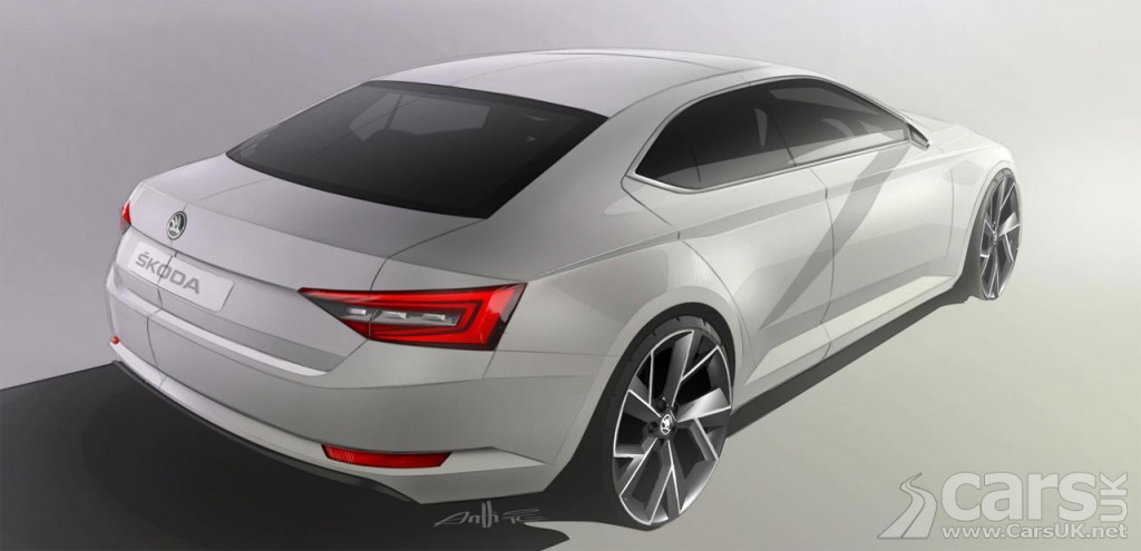 Image 2015 Skoda Superb design sketch