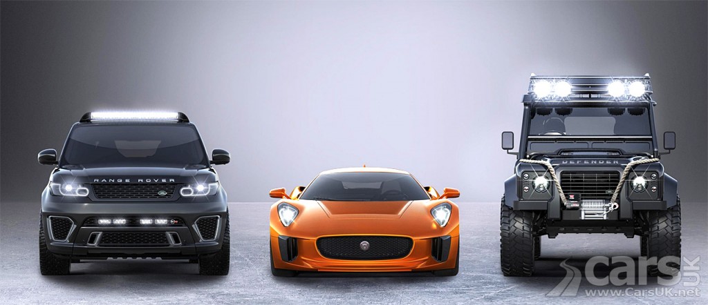 Photo Jaguar Land Rover cars in James Bond SPECTRE