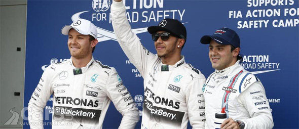 Photo Hamilton, Rosberg and Massa Australia F1 GP Qualifying 2015