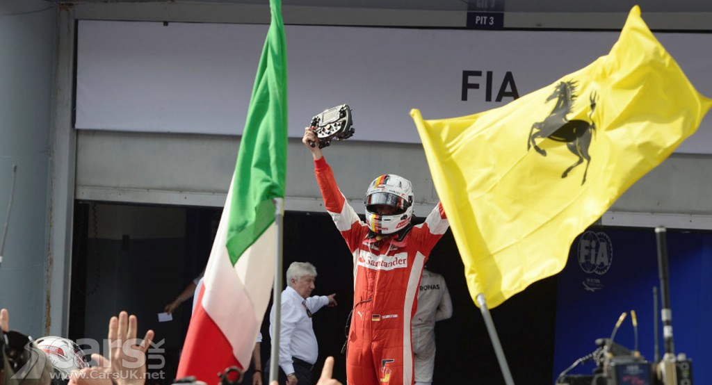 Malaysain GP 2015: Vettel celebrates his Ferrari win