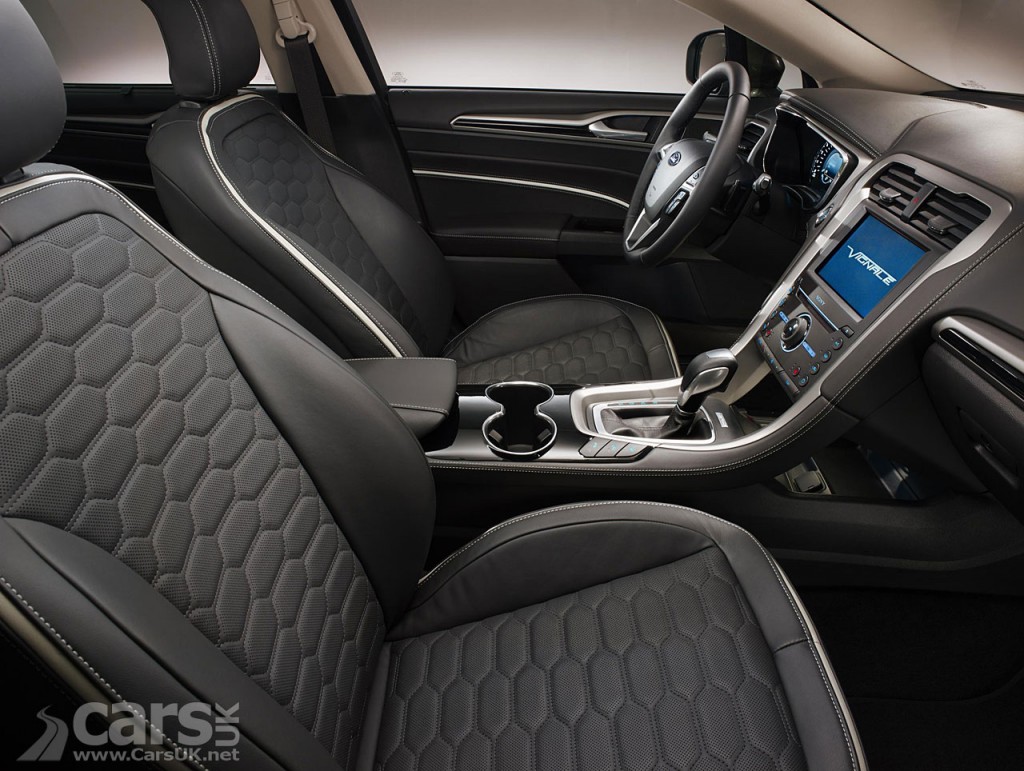 The Vignale Mondeo's interior - complete with quilted leather