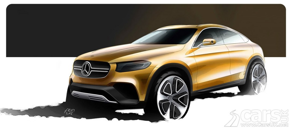 Mercedes GLC Coupe SUV previewed ion this sketch