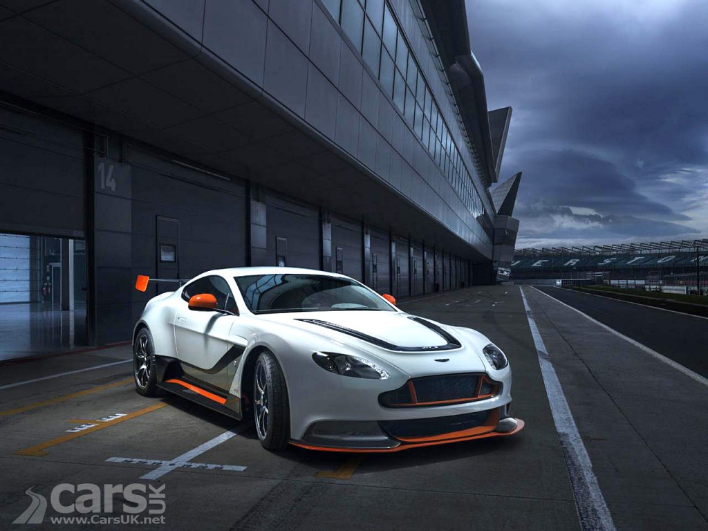 View Aston Martin Vantage GT12 in pits