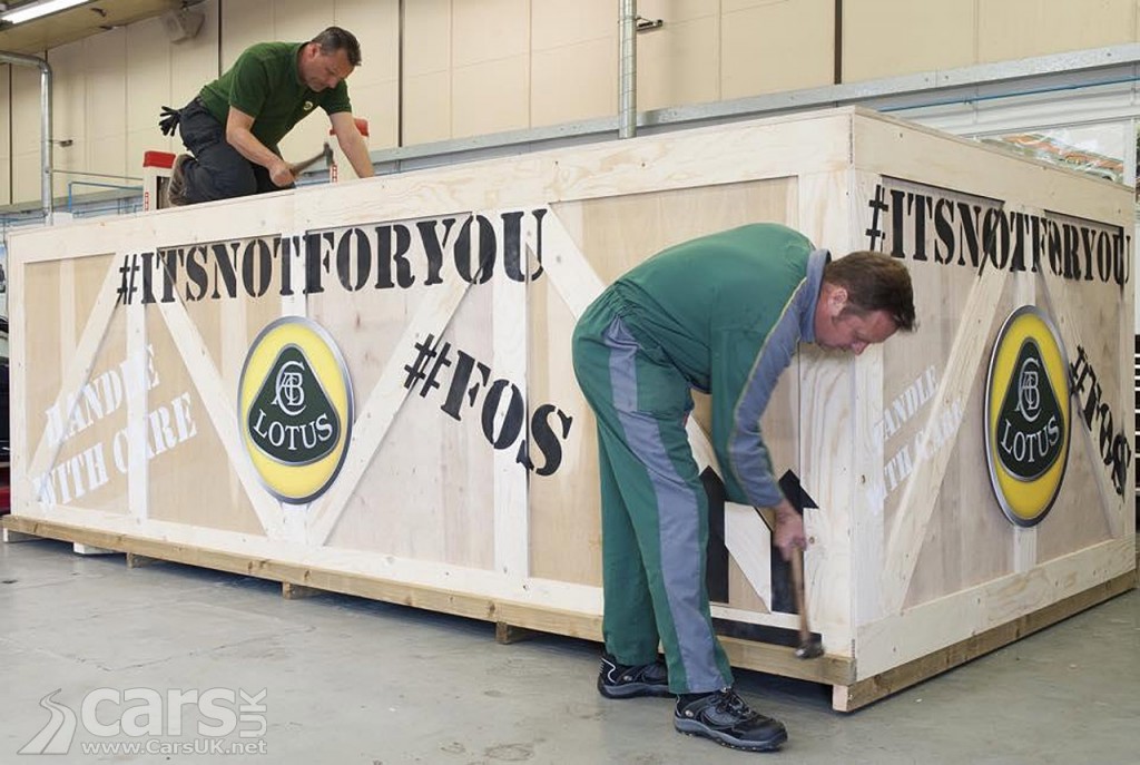 Lotus in a box tease for Lotus 3-Eleven