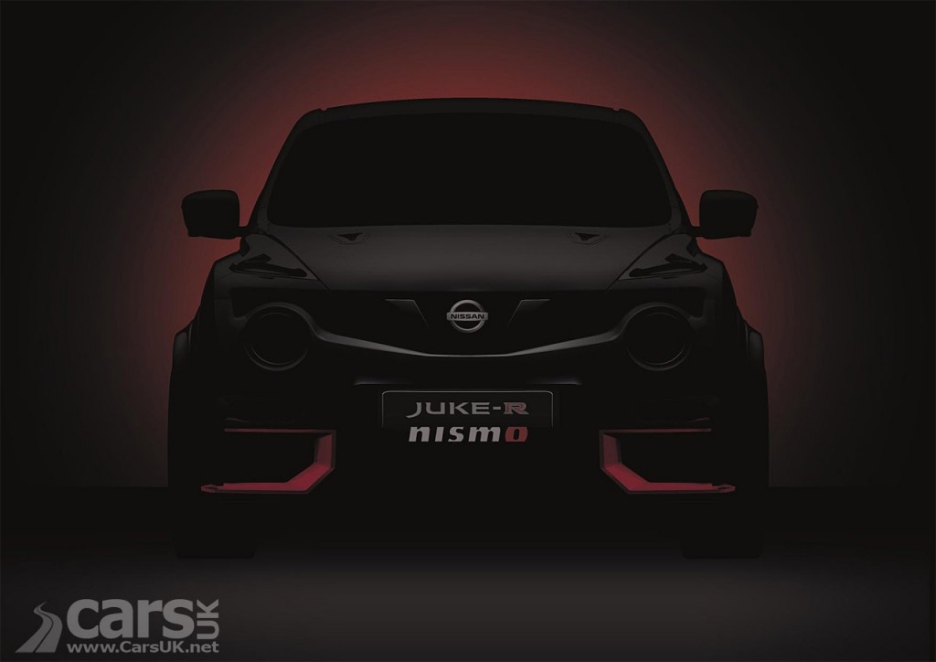 Teaser front view shadow Nissan Juke-R NISMO