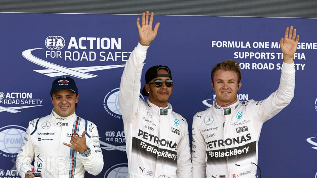 Photo of Hamilton, Rosberg and Massa British Grand Prix top three qualifying