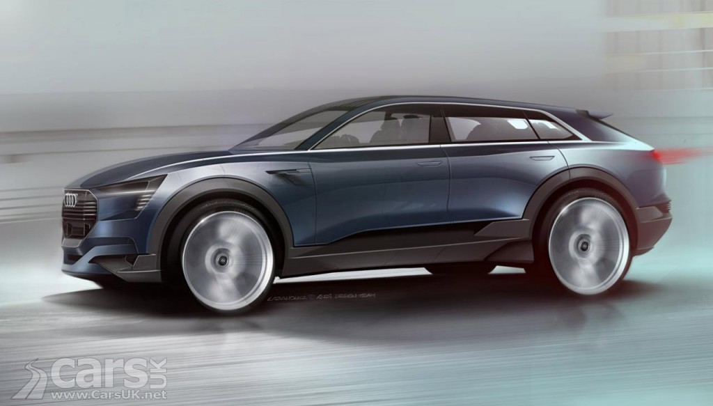 Audi e-tron quattro concept first photo - previews electric Audi Q6