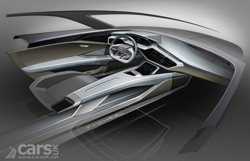 Audi e-tron quattro concept first interior view