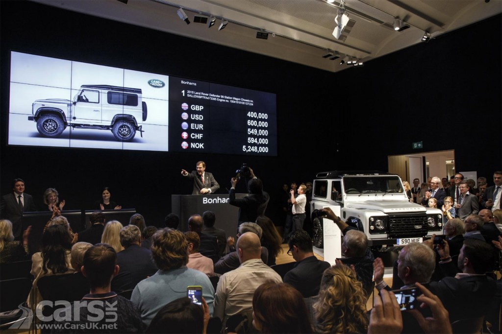 Photo Land Rover Defender 2,000,000 at Bonhams