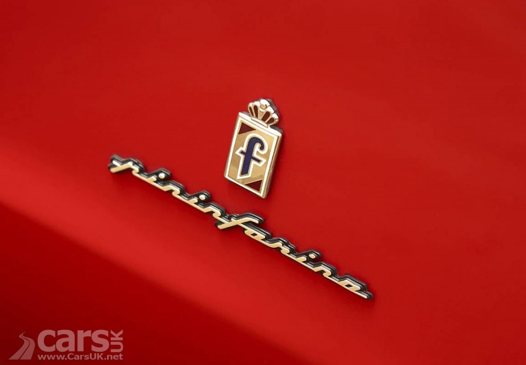 Pininfarina badge on Ferrari