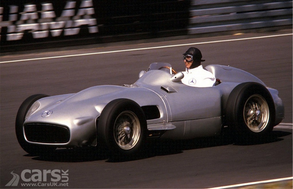 Photo Fangio in Mercedes W196