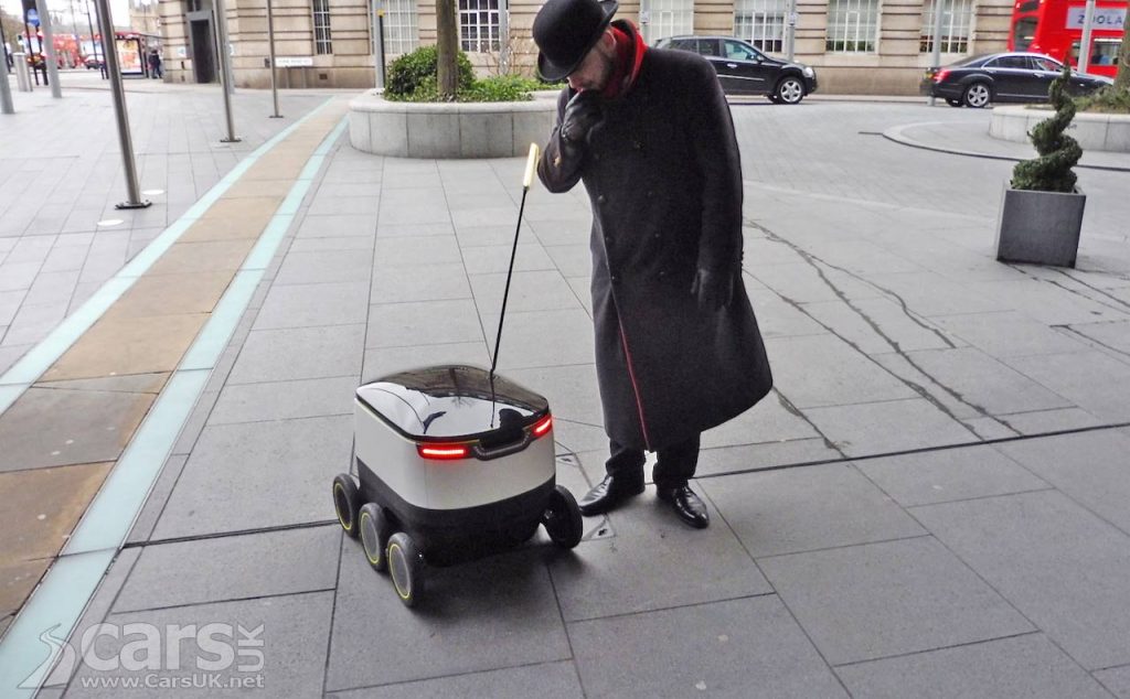 Photo Autonomous Vehicles start takeaway deliveries in London
